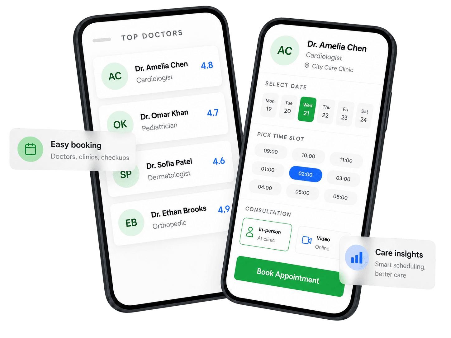 Healthcare & Pharmaceuticals application preview