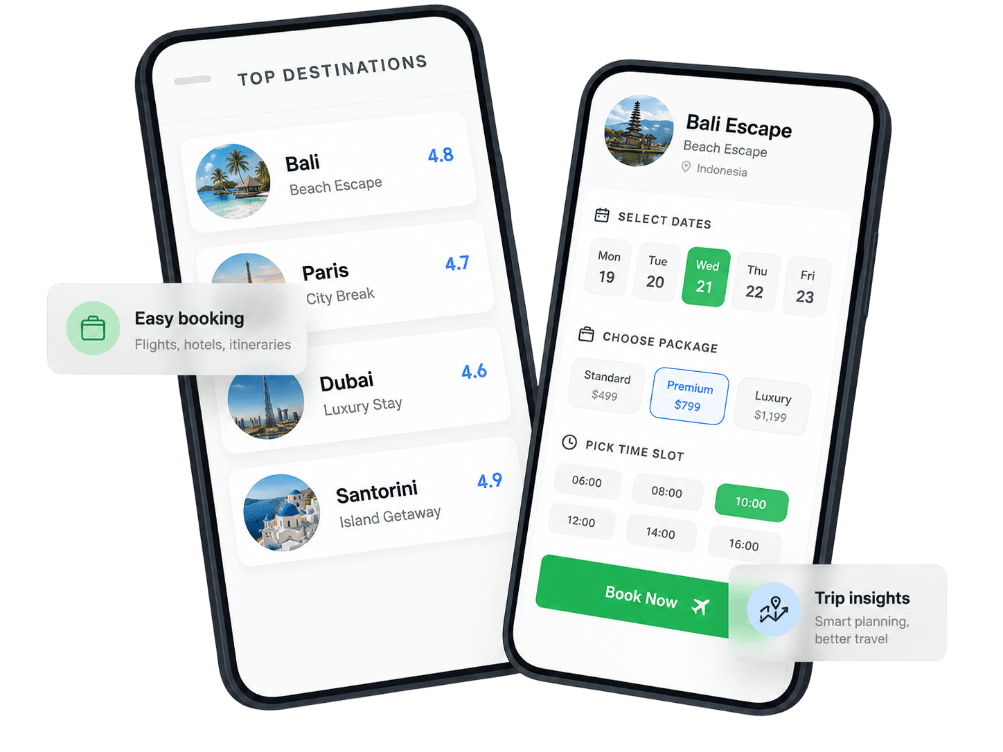 Travel application preview